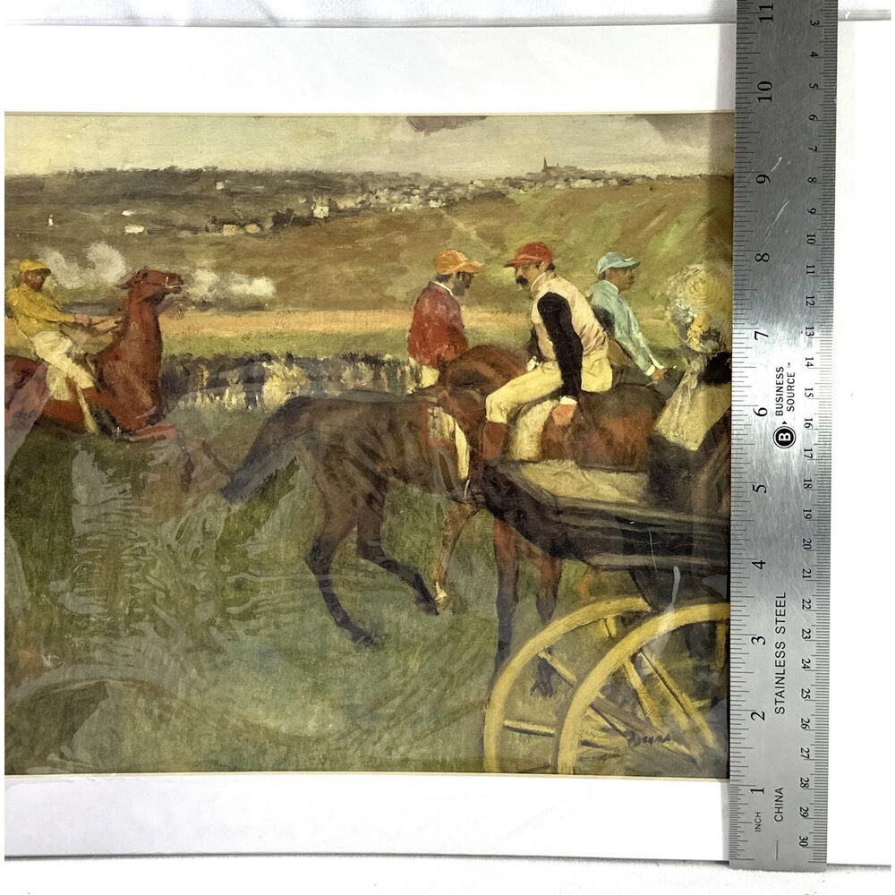 Degas Racetrack Print Matted Birth of Impressionism Musee d’Orsay Horse Art - Picture 6 of 8